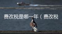 費(fèi)改稅是哪一年（費(fèi)改稅）