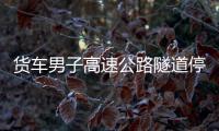 貨車男子高速公路隧道停車  只為做這事
