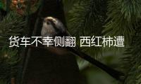 貨車不幸側翻 西紅柿遭到村民哄搶