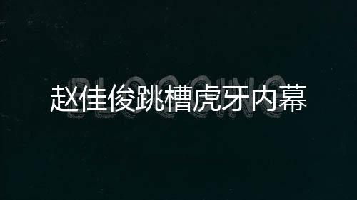 趙佳俊跳槽虎牙內(nèi)幕