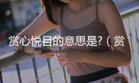 賞心悅目的意思是?（賞心悅目對什么）