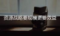 資源戰略要規模更要效益