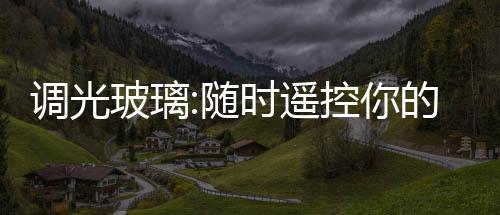 調(diào)光玻璃:隨時遙控你的窗簾,產(chǎn)品視窗
