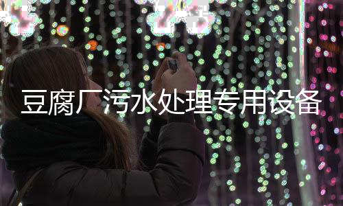 豆腐廠污水處理專用設備