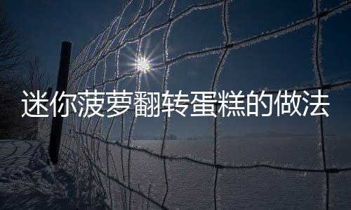 迷你菠蘿翻轉(zhuǎn)蛋糕的做法