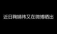 近日鞠婧祎又在微博曬出了美照 但是被指p圖太狠