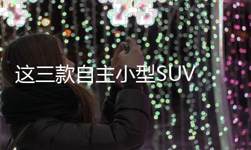 這三款自主小型SUV 究竟哪款性價比更高？