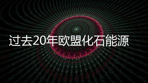 過去20年歐盟化石能源消耗大幅縮減