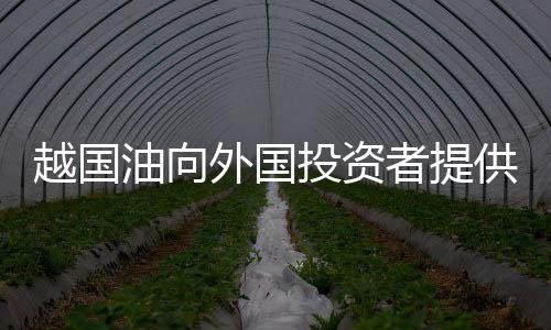 越國(guó)油向外國(guó)投資者提供國(guó)內(nèi)外油氣區(qū)塊股份