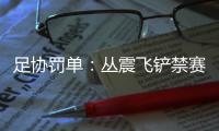 足協罰單：叢震飛鏟禁賽1場 工作人員違規進場停3場