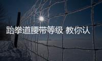 跆拳道腰帶等級 教你認全它