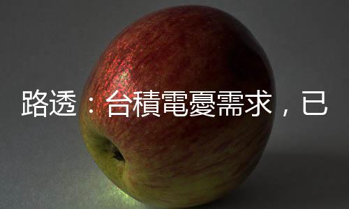 路透：臺積電憂需求，已通知設備供應商延後出貨
