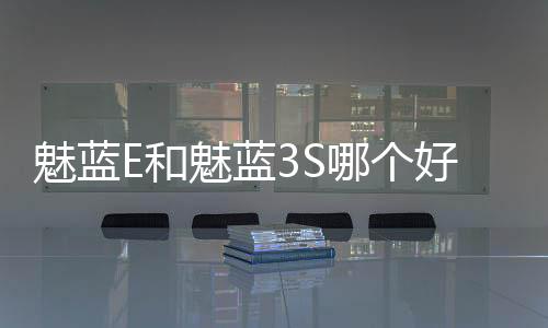 魅藍E和魅藍3S哪個好？魅藍E與3S區別對比