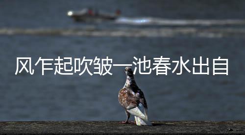 風(fēng)乍起吹皺一池春水出自于馮延巳（風(fēng)乍起）