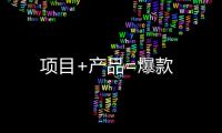 項目+產品=爆款
