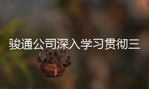 駿通公司深入學習貫徹三門峽市八屆五中全會精神！
