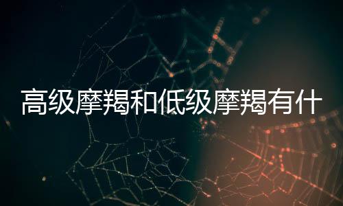 高級摩羯和低級摩羯有什么區別