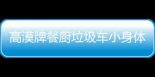 高漠牌餐廚垃圾車小身體,大能量專汽家園