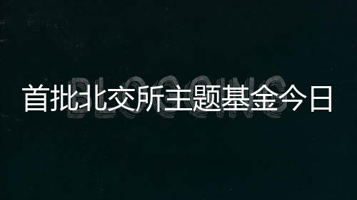 首批北交所主題基金今日開售 較低1元認購