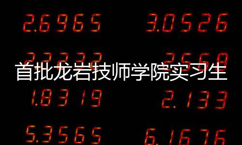 首批龍巖技師學院實習生抵石實習