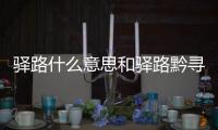 驛路什么意思和驛路黔尋科技軟件下載的詳細(xì)介紹