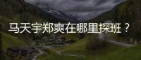 馬天宇鄭爽在哪里探班？