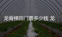 龍脊梯田門票多少錢 龍脊梯田需要多少門票