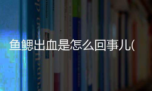 魚鰓出血是怎么回事兒(魚鰓出血怎么治療)