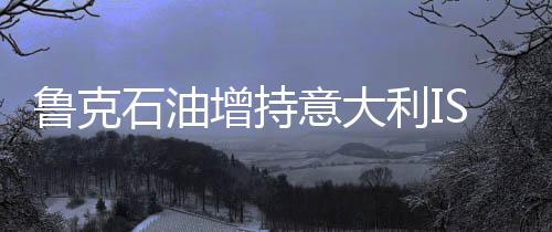 魯克石油增持意大利ISAB煉油廠股份