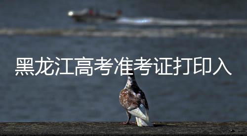 黑龍江高考準考證打印入口官網黑龍江省招生考試信息港