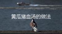 黃瓜豬血湯的做法