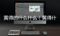 黃得的什么什么（黃得什么）