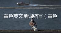 黃色英文單詞縮寫（黃色英文單詞）