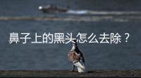 鼻子上的黑頭怎么去除？