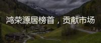 鴻榮源居榜首，貢獻市場銷售額四成，表現十分突出