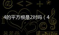 4的平方根是2對嗎（4的平方根）