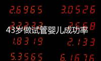 43歲做試管嬰兒成功率