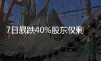 7日暴跌40%股東僅剩3200戶