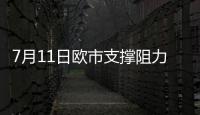 7月11日歐市支撐阻力：金銀原油+美元指數等六大貨幣對