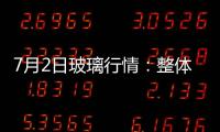 7月2日玻璃行情：整體成交仍顯一般，市場價格小幅下行