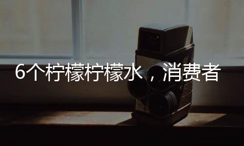 6個檸檬檸檬水，消費者的寵兒，經銷商賺錢的不二法寶！