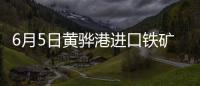 6月5日黃驊港進(jìn)口鐵礦（9:15）主流品種市場價格上漲7