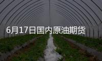6月17日國內原油期貨跌0.74%