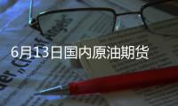 6月13日國(guó)內(nèi)原油期貨跌3.31%