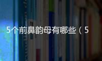 5個前鼻韻母有哪些（5個前鼻韻母）