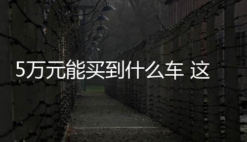 5萬元能買到什么車 這車要刷新你的印象
