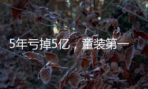 5年虧掉5億，童裝第一股安奈兒易主