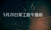 5月20日軍工股午盤(pán)前1分鐘突然大幅拉升