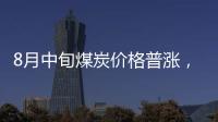 8月中旬煤炭價格普漲，焦炭大漲11.6%