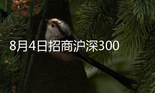 8月4日招商滬深300地產等權重指數C凈值下跌0.62%
